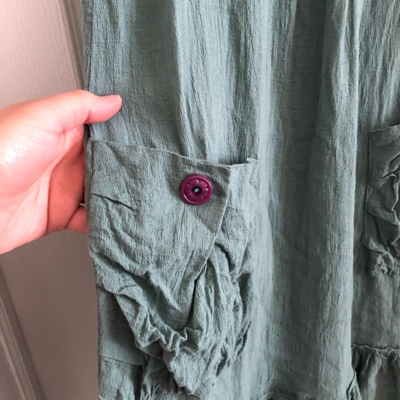 Matilda Jane Women’s Green Ruffle Tunic Top - Picture 2 of 7